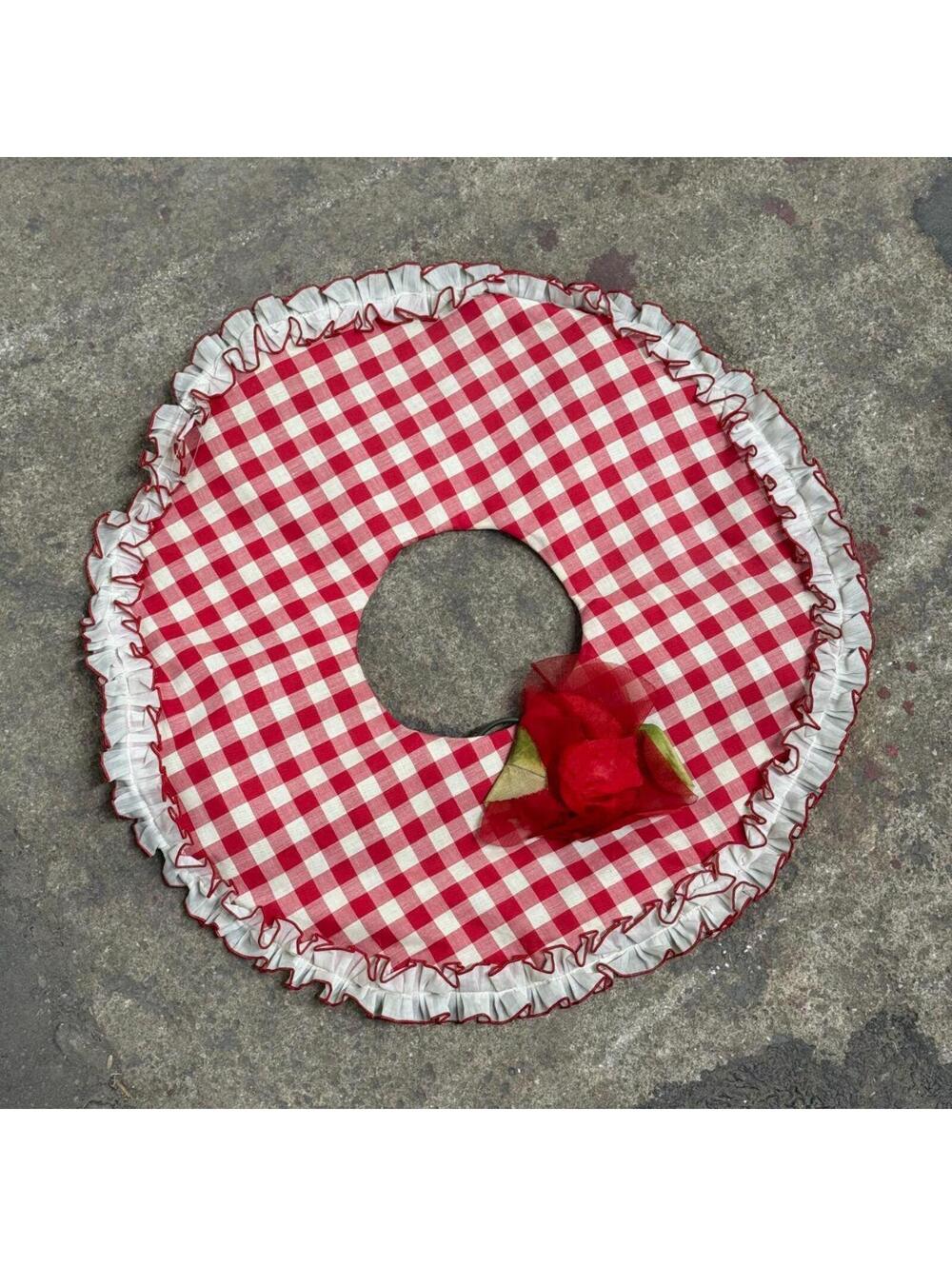 Vintage Film Costume 1960s/70s Gingham "Bo Peep" Headpiece